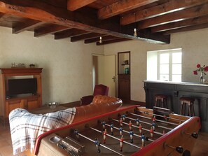 Games room - Logis de L'Ogrie located between Puy-du-Fou (35min) and Vouvant, classified village (Mouilleron-en-Pareds)