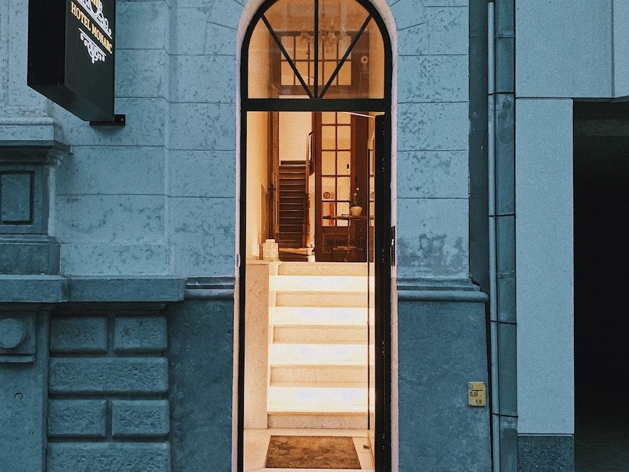 Entrée de l’hébergement