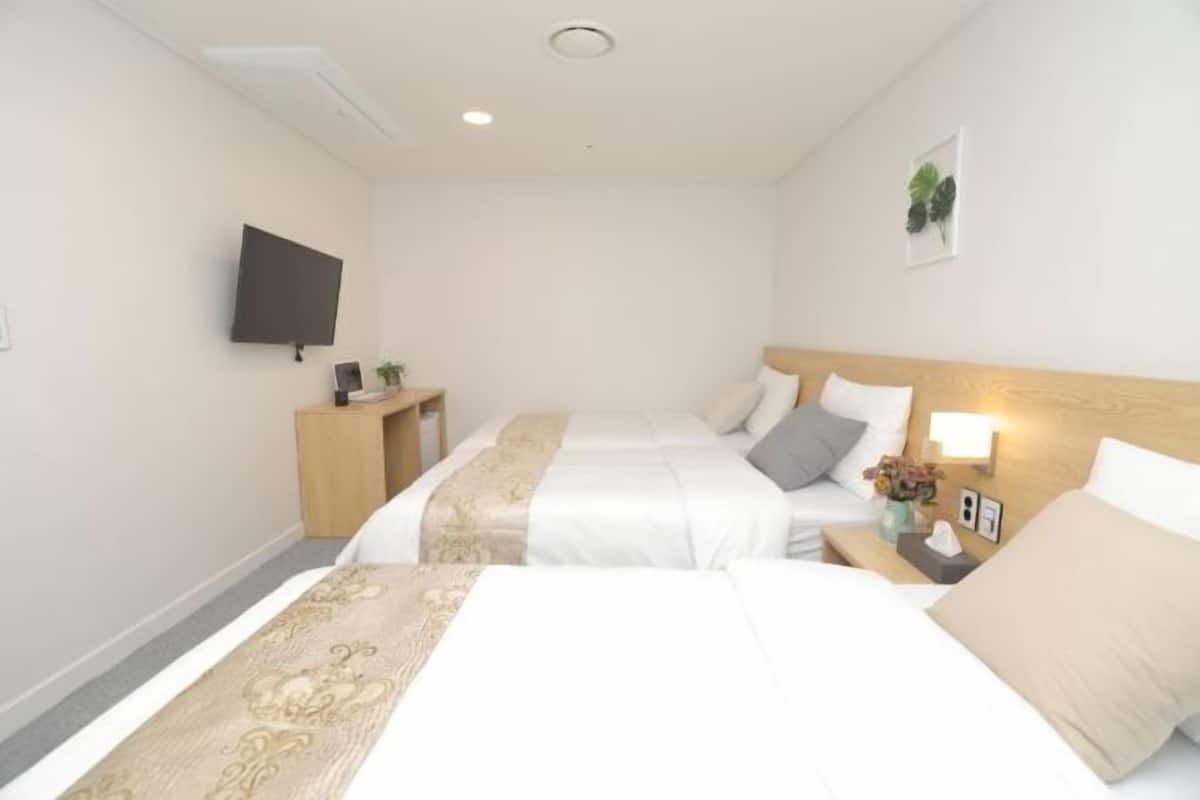 Pillow-top beds, soundproofing, free WiFi, bed sheets