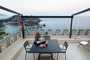 Appartement, 2 chambres, vue mer | Terrasse/Patio