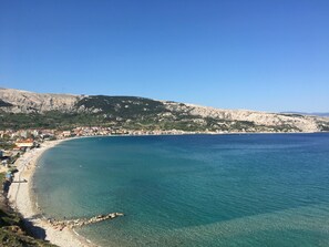 Sun-loungers, beach towels