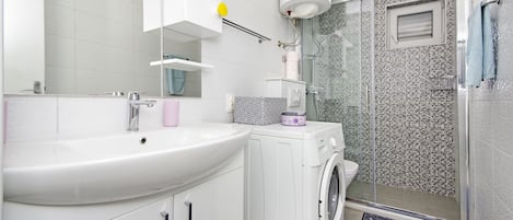 Bathroom | Shower, hair dryer