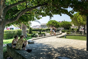 Vue sur la ville depuis l’hébergement
