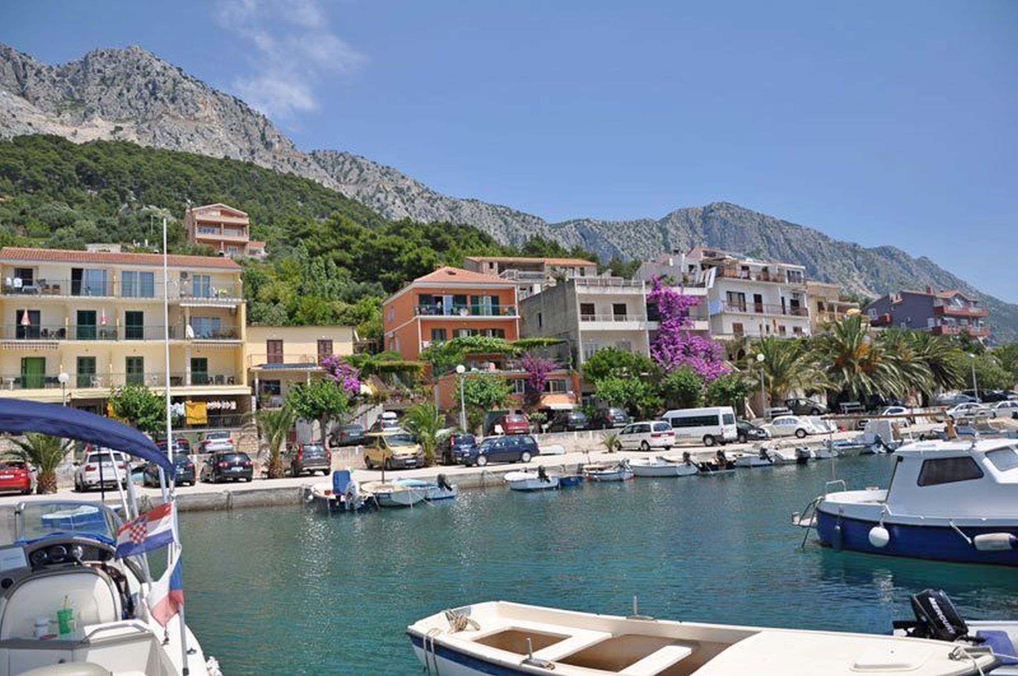 Byutsikt fra overnattingsstedet