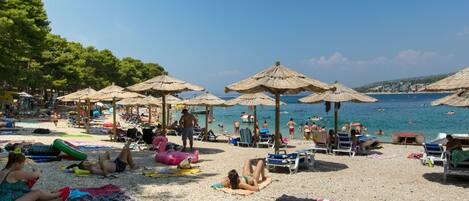 Vlak bij het strand