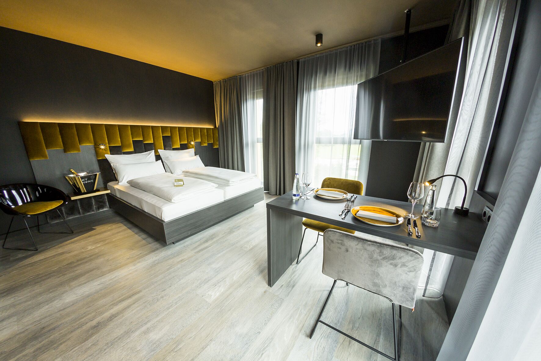 apartment basic | premium bedding, blackout curtains, soundproofing, free wifi