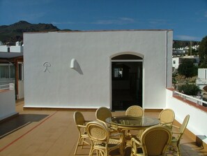 Outdoor dining - MEGA ATTIC PENTHOUSE facing the SEA - 7 to 13 people (Mojácar)