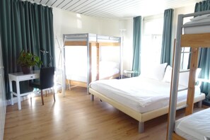 Soundproofing, free cots/infant beds, free WiFi, bed sheets