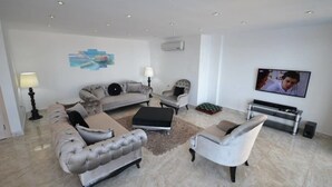Villa, 4 Bedrooms | Living room | LED TV - Villa Ciragan 521 by Eva Bodrum (Kas)