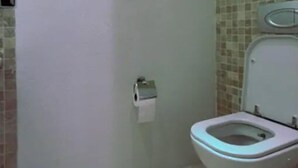 Villa | Bathroom | Hair dryer, soap, toilet paper