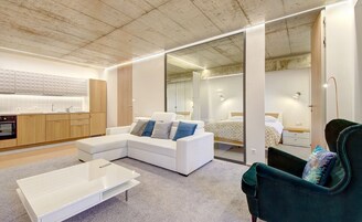 Kauno-Algirdo Luxury Vilnius Appartments | Living area | Flat-screen TV