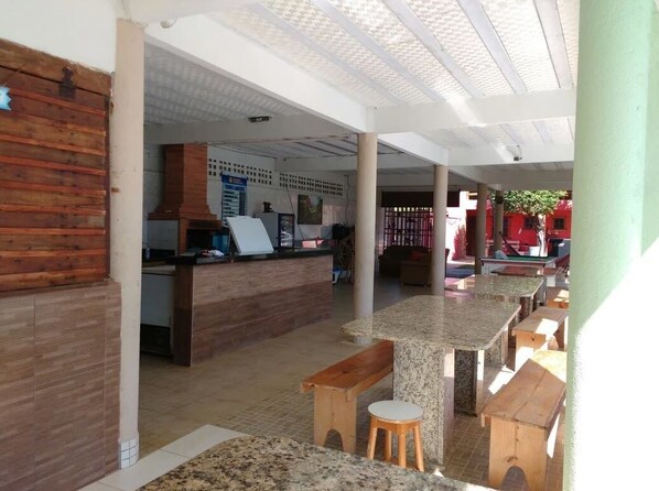 BBQ/picnic area - Pousada Recanto dos Passaros (Linhares)