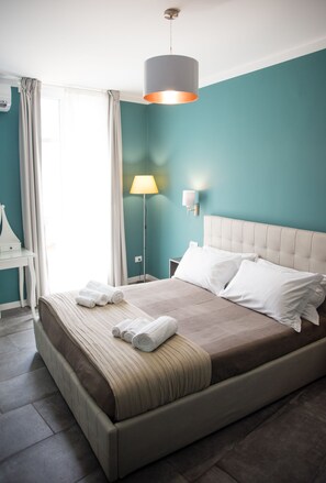 雙人房 | 1 間臥室、羽絨被、迷你吧、獨特裝潢