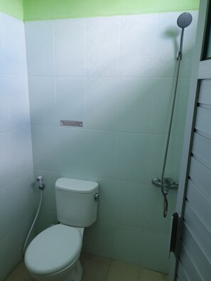 Shower, soap, shampoo