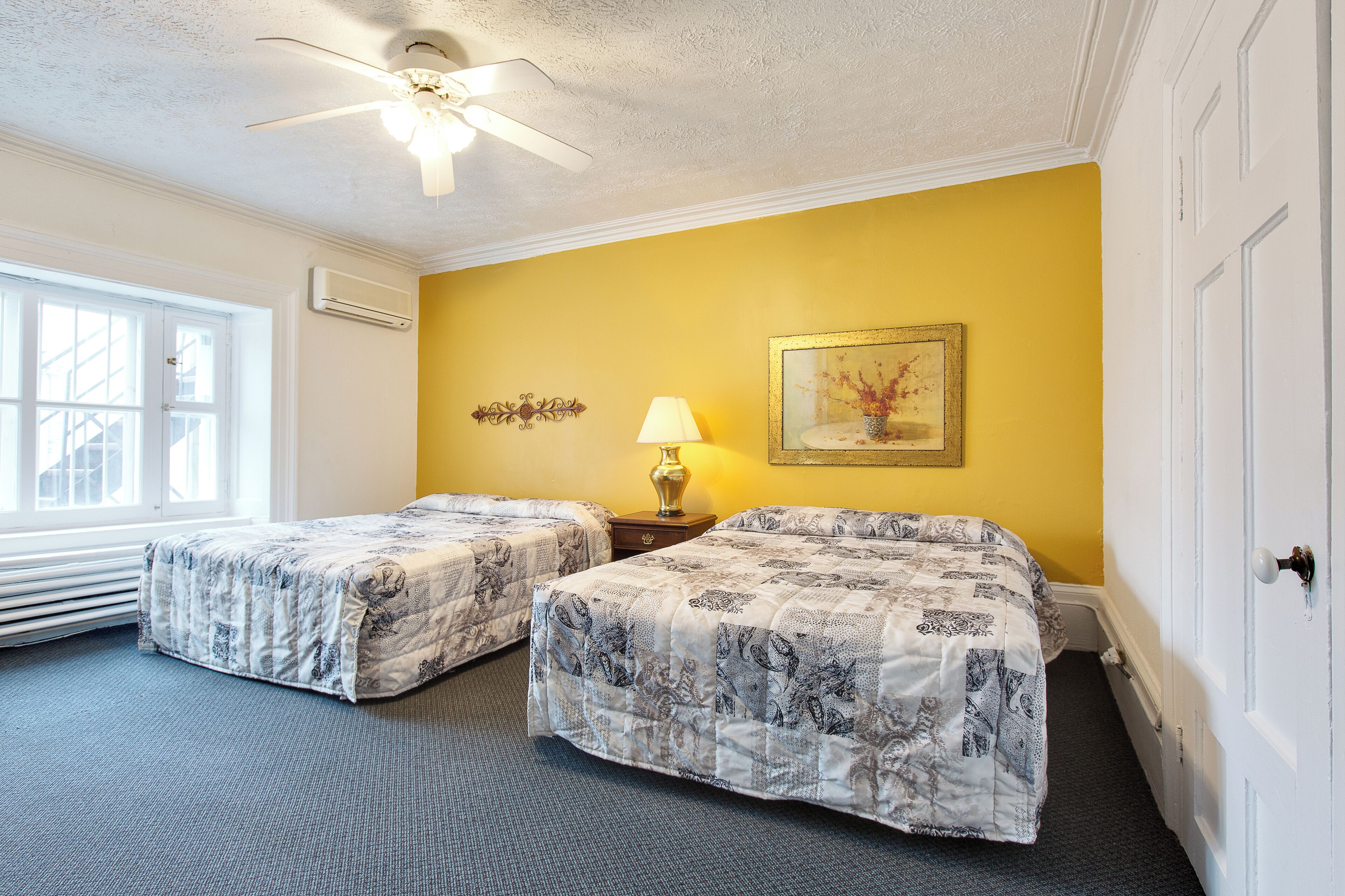 room, 2 queen beds, private bathroom | free wifi, bed sheets