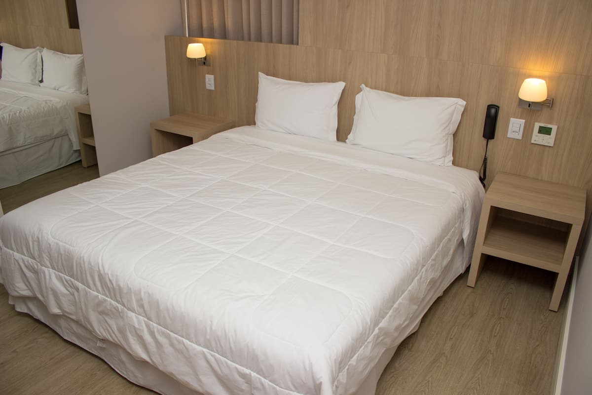 egyptian cotton sheets, premium bedding, pillow-top beds, minibar