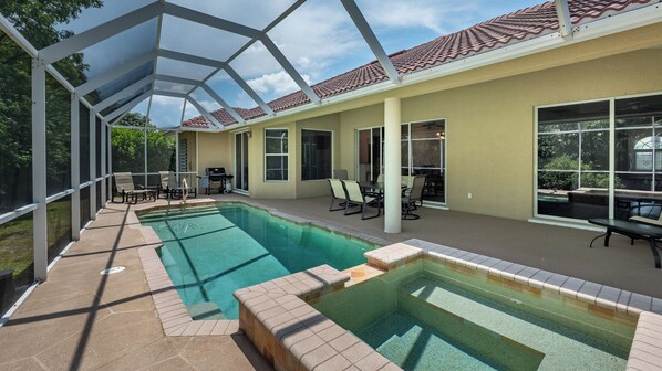 A heated pool