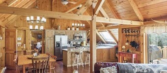 Timber frame home only 5 minutes from Windham Mountain - perfect for 2 families!