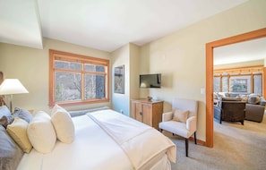 2 bedrooms, iron/ironing board, travel crib, WiFi