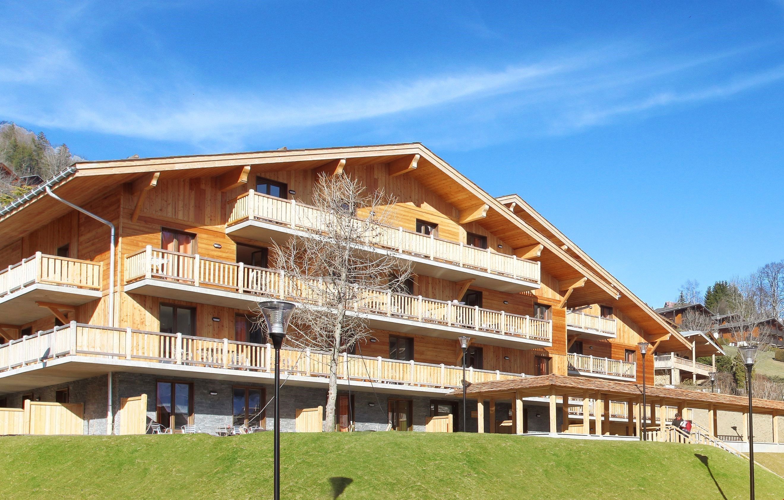 The residence is surrounded by beautiful mountain scenery