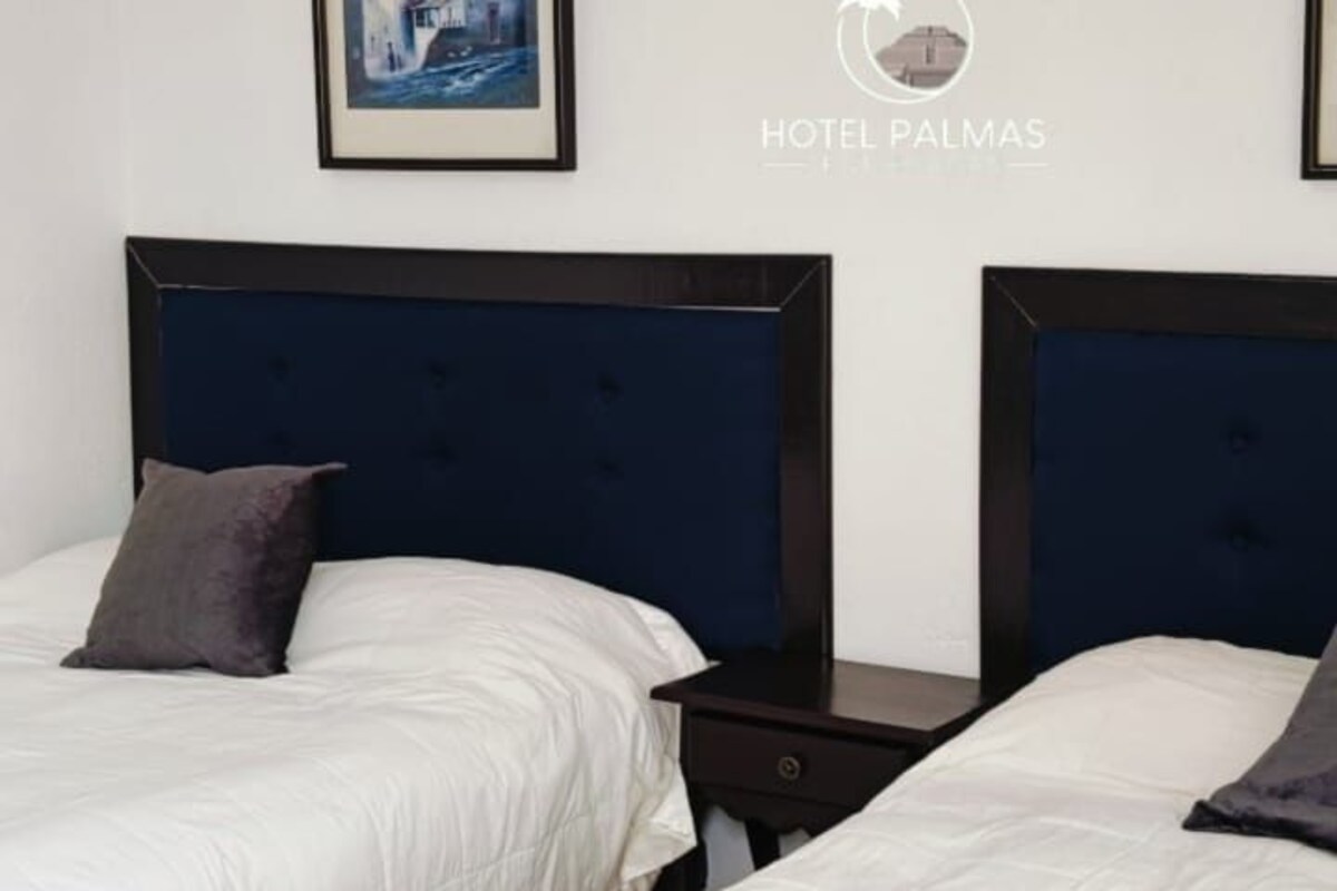 Habitación básica doble, 2 camas Queen size, balcón, vista al jardín | Edredón, espacio para trabajar con laptop, insonorización y wifi gratis 