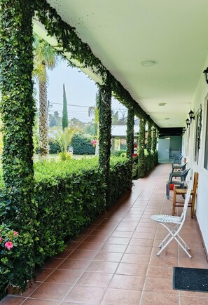 Family Cabin, 2 Bedrooms, Non Smoking, Garden View | Living area | 32-inch LED TV with digital channels, TV