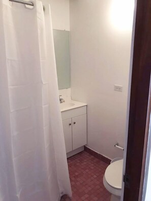 Shower, hair dryer, towels, soap - Comfortable and Elegant Aibonito Hotel / FREE PARKING & WIFI / GOOD AREA - 201 (Aibonito)