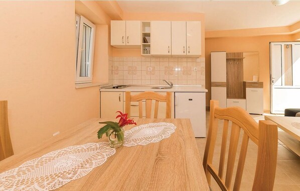 Private kitchen | Fridge, stovetop, cookware/dishes/utensils, freezer - Apartments Old Grandfather's House (Pasman)