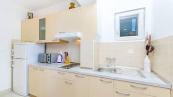 Apartment (A4) | Private kitchen | Stovetop, electric kettle