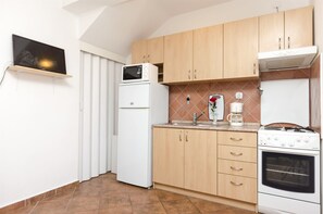 Fridge, microwave, oven, stovetop - Apartment Branka (Vodice)