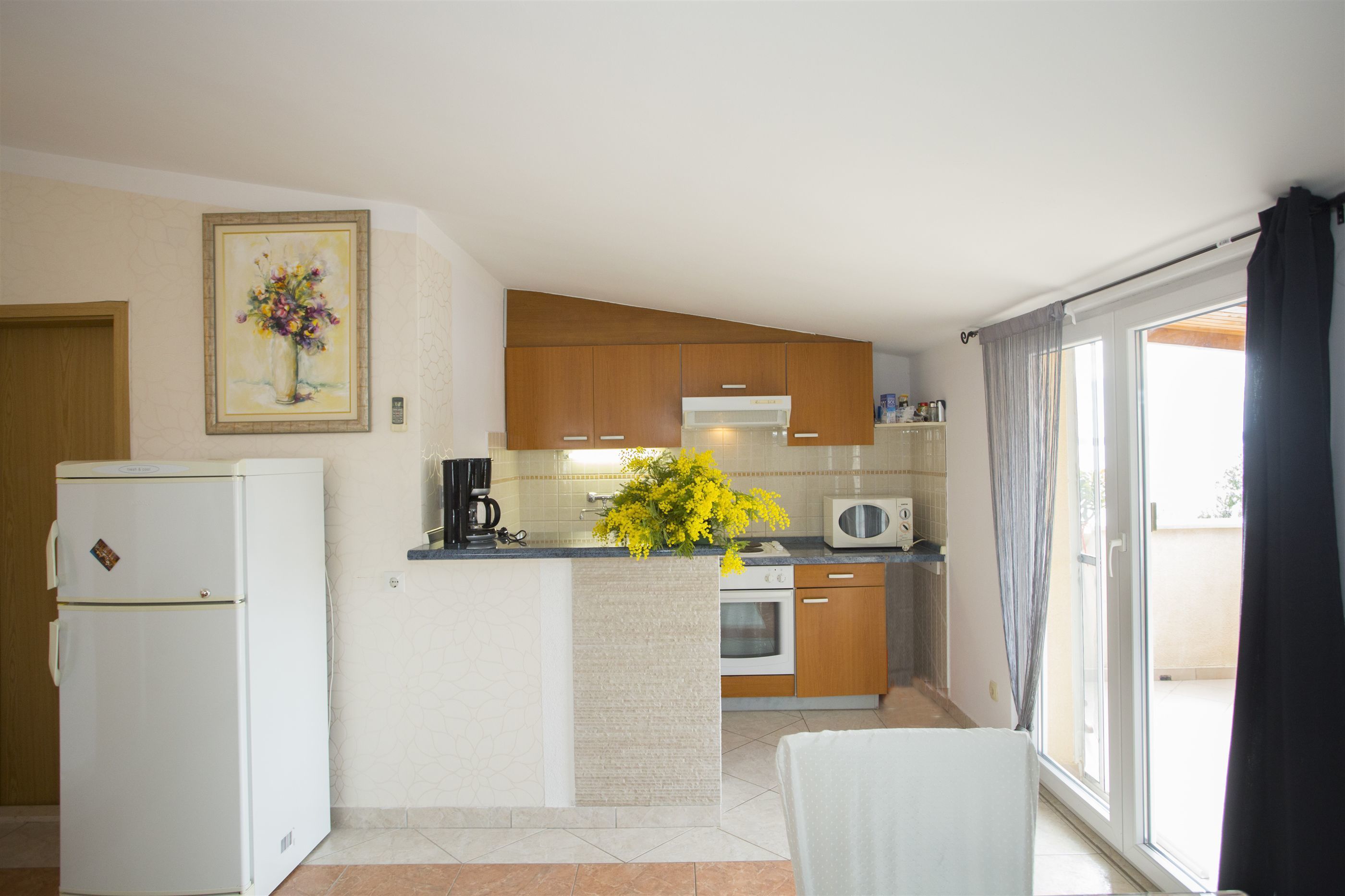 Cuisine privée | Réfrigérateur, four à micro-ondes, un four, surface de cuisson