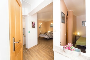 Apartment (A1) | Private kitchen | Fridge, microwave, stovetop, electric kettle - Apartment Home Sweet Home (Vodice)