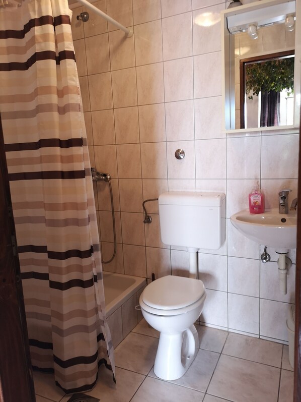 Salle de bain | Douche, séchoir à cheveux