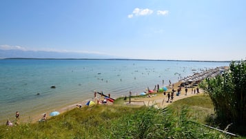 Vlak bij het strand