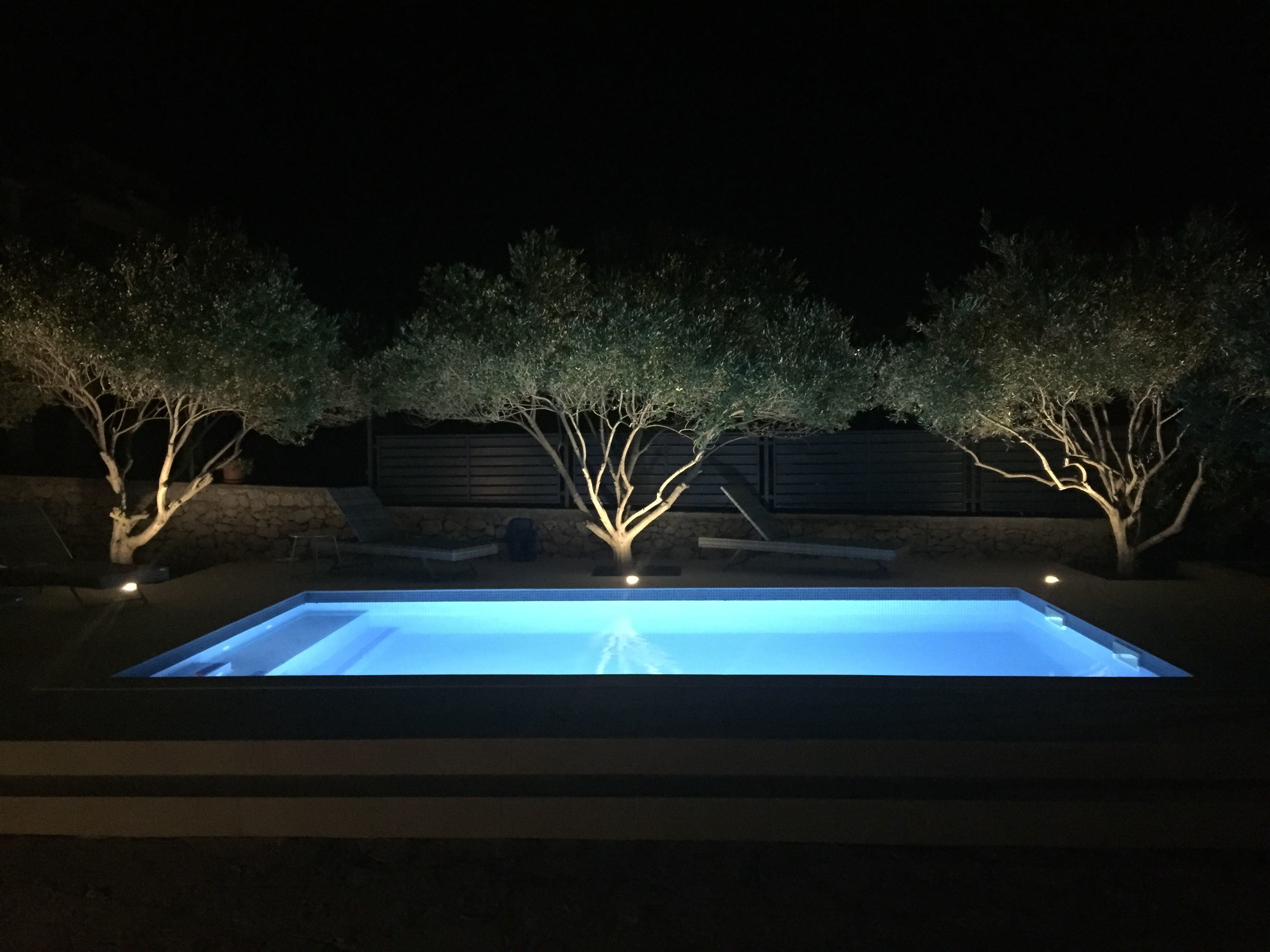 Piscine extérieure, piscine chauffée