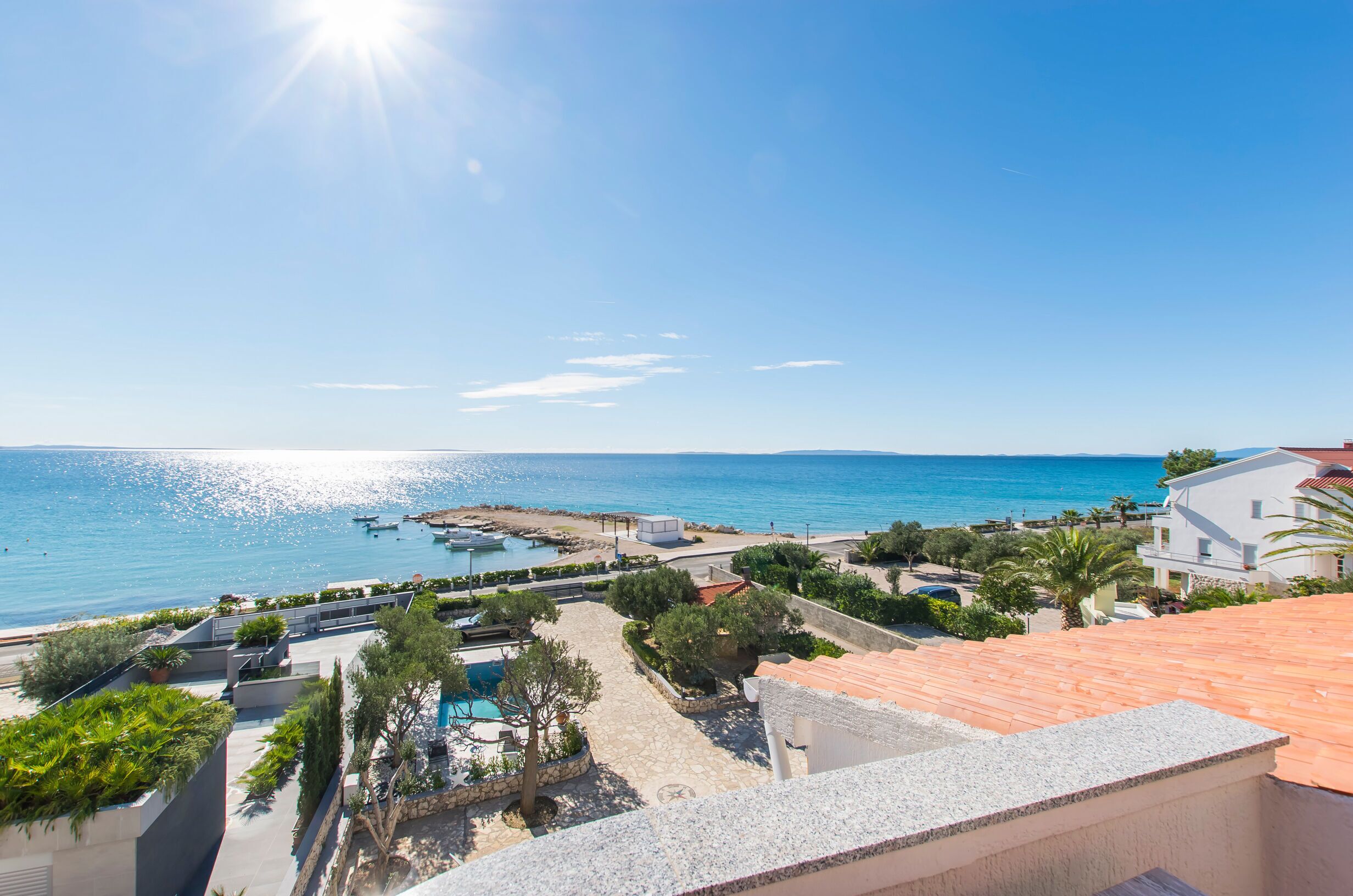 Uitzicht op het water