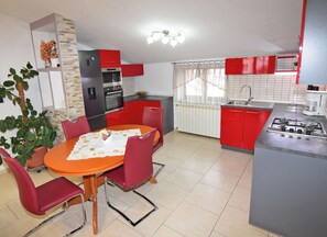 Apartment (A2) | Private kitchen | Mini-fridge, stovetop, espresso maker, cookware/dishes/utensils