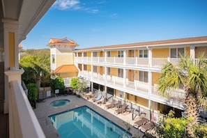 Pool - Sea Tales: Ocean View Condo with Community Pool, Hot Tub, Across from OKI Pier (Oak Island)