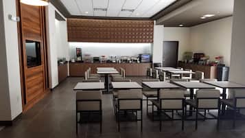 Free daily self-service breakfast