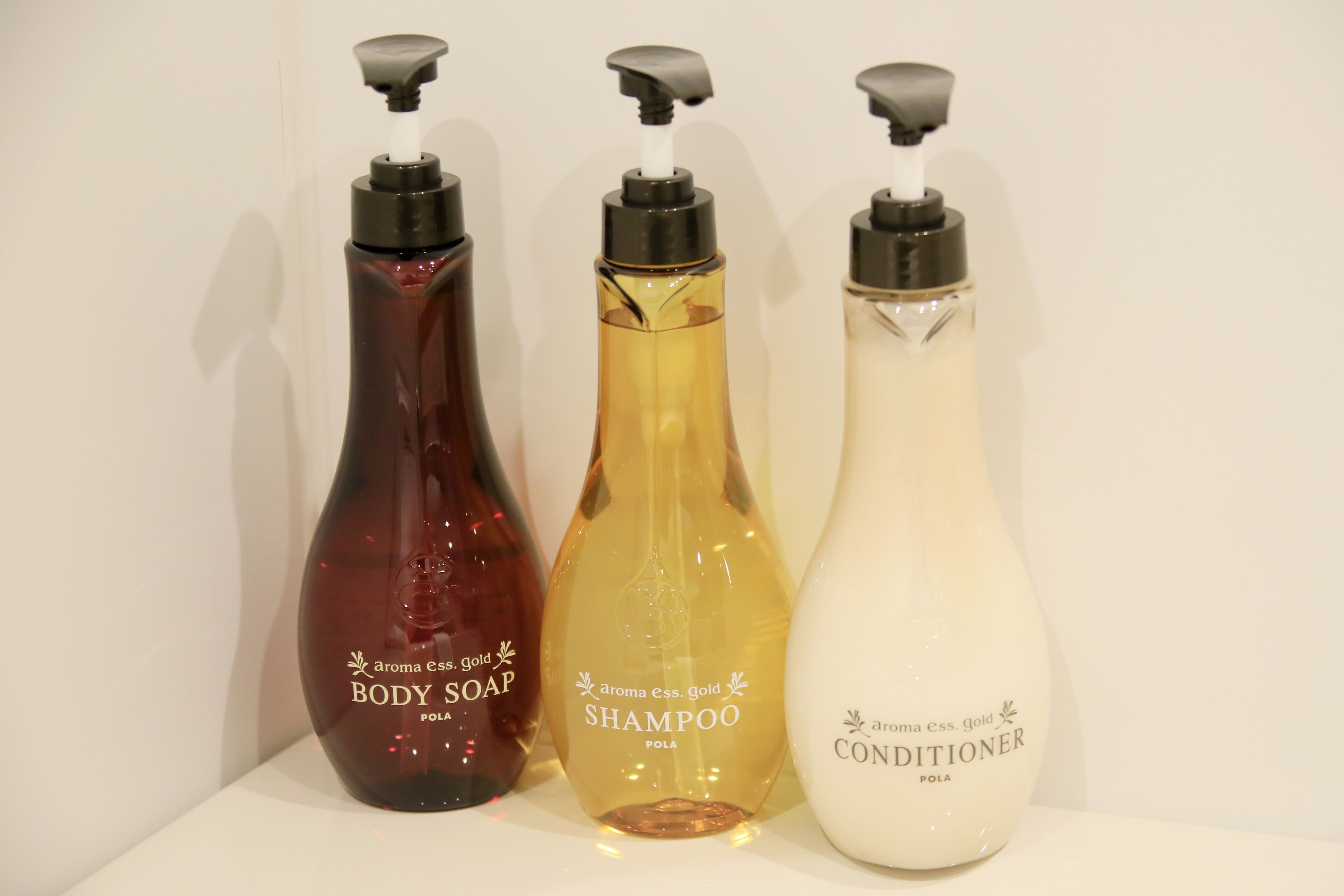 combined shower/bathtub, free toiletries, hair dryer, slippers