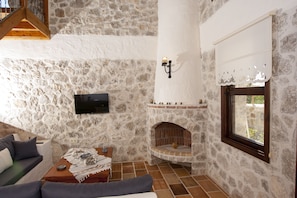 Fireplace, books - Exclusive Boutique Hotel 3 (Fethiye)