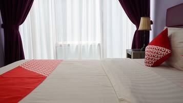 Free WiFi, bed sheets