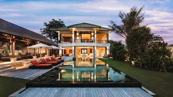 Front of property – evening/night