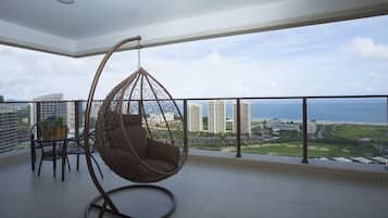 Exclusive-Zweibettzimmer | Blick vom Balkon