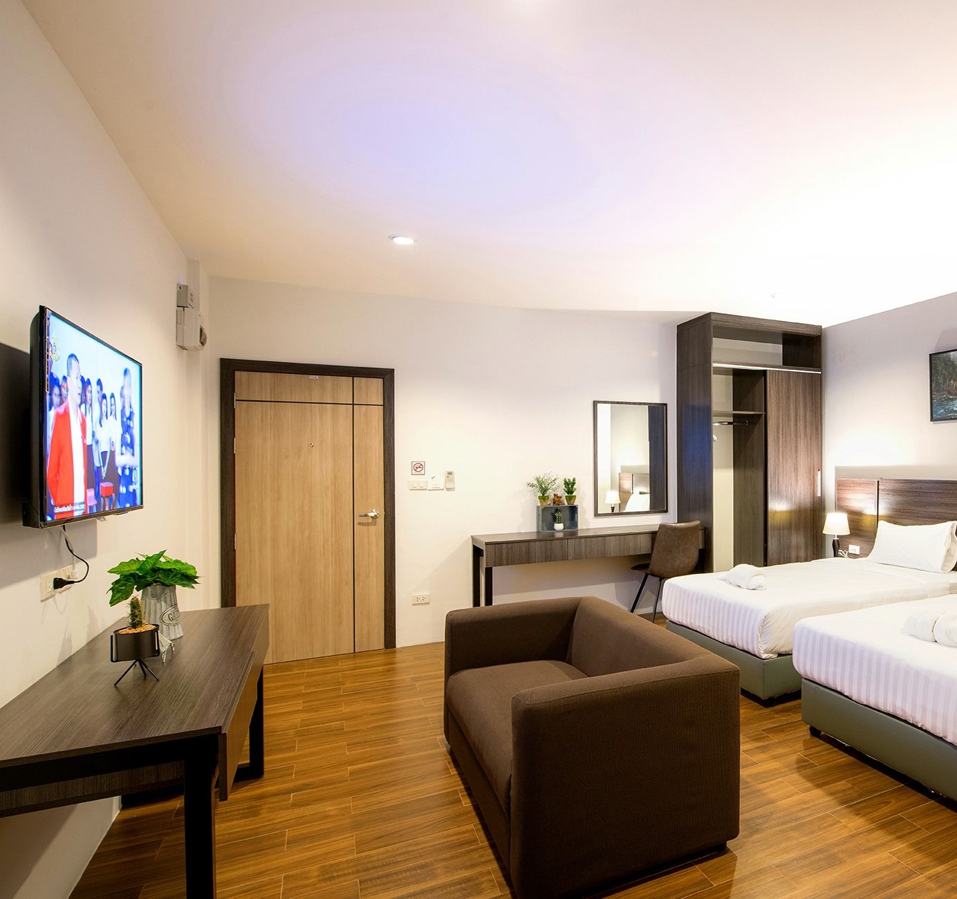 Standardværelse med 2 enkeltsenge | Mørklægningsgardiner, gratis Wi-Fi, sengetøj