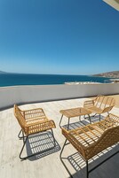 Deluxe Double Room, Balcony, Sea View | Terrace/patio