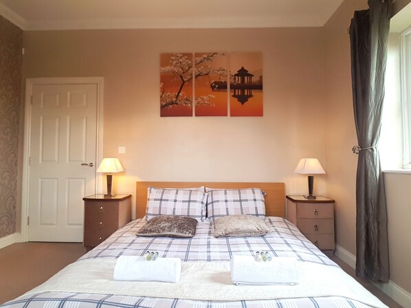 Apartment, 2 Bedrooms | Iron/ironing board, free WiFi, bed sheets - Monkston Park Home with a view (Milton Keynes)
