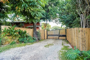 Gate operated by remote or keypad