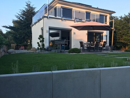 Exclusive large holiday home apartment Baltic Sea Usedom Island water view 