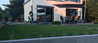 Exclusive large holiday home apartment Baltic Sea Usedom Island water view 